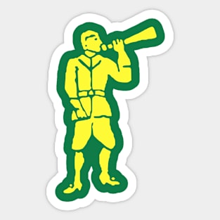 Pirate Flag - Pirate Edward Low - Green Trumpeter Flag Sticker